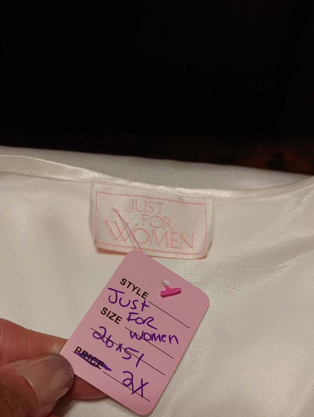 Like New Sexy Just For Women 2X White Stunning Lingerie gown - Picture 6 of 6